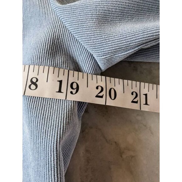 Alfred Dunner Jacket Women's Size 8P Blue Button Front Quilted Trim Corduroy - Picture 6 of 9